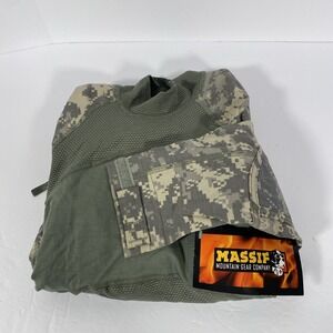 Massif Mountain Gear Long Sleeve Shirt‎ Mens Small Camo Army Combat Tactical P1
